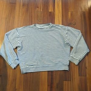 AMERICAN APPAREL - Black and White Striped Sweater